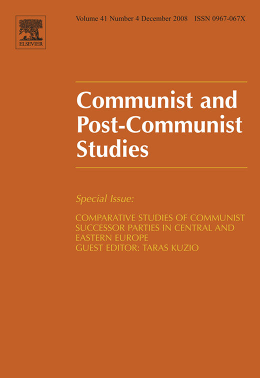 Communist and Post-Communist Studies Cover Image for Volume 41, Issue 4
