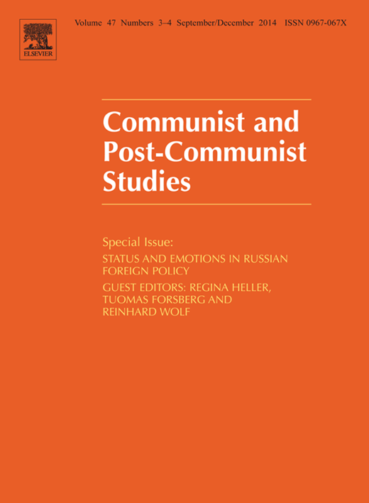 Communist and Post-Communist Studies Cover Image for Volume 47, Issue 3-4