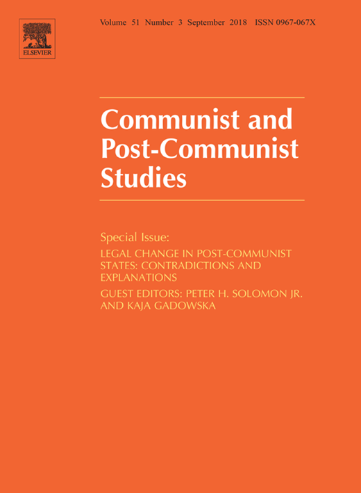 Communist and Post-Communist Studies Cover Image for Volume 51, Issue 3
