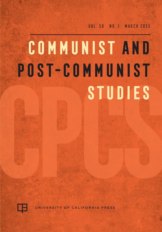 Communist and Post-Communist Studies Cover Image for Volume 58, Issue 1