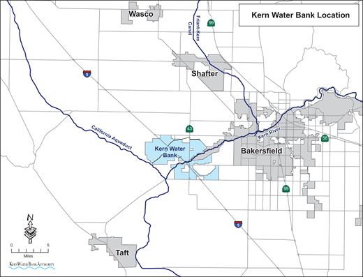 Kern Water Bank and vicinity. Source: Kern Water Bank Authority.