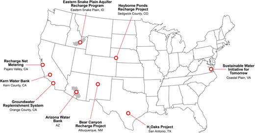 Geographical distribution of case studies in this special section.