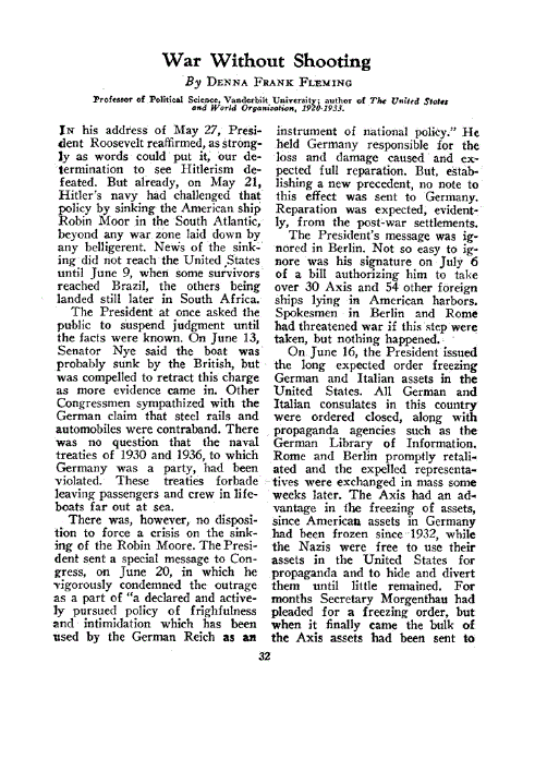 First page of War Without Shooting