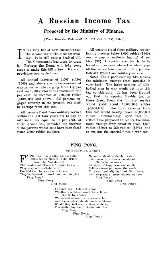First page of A Russian Income Tax