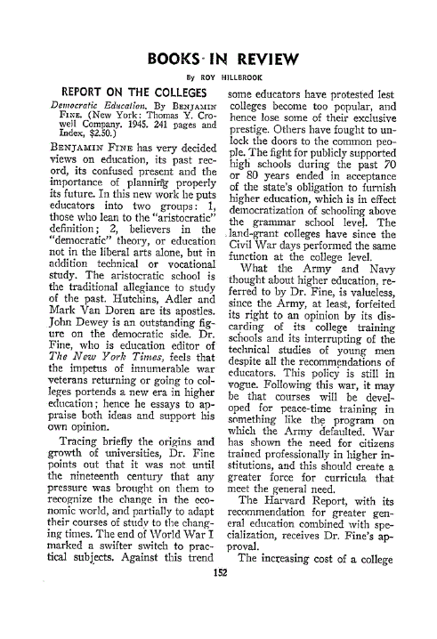 First page of Books in Review