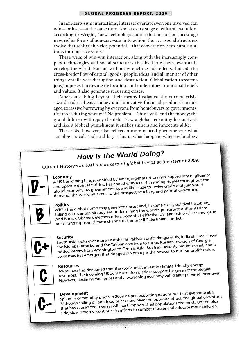 First page of How Is the World Doing?