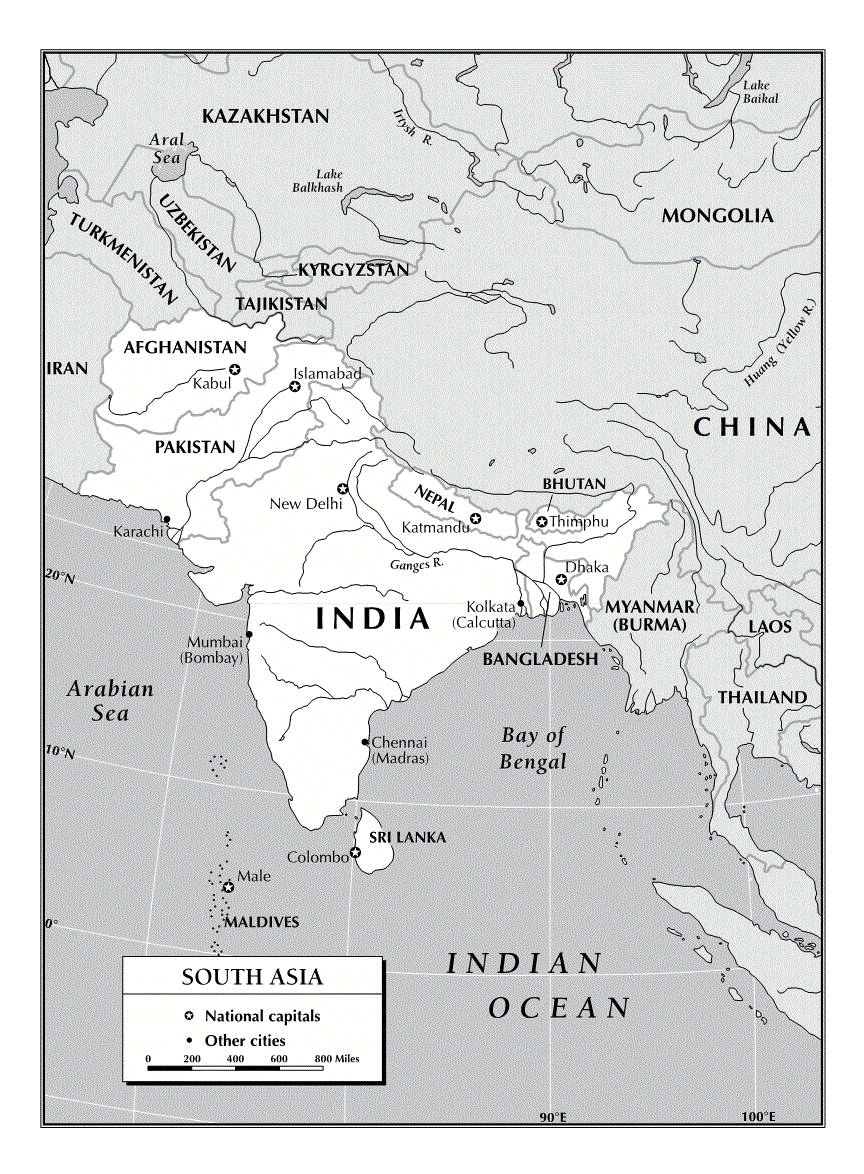 First page of Map of South Asia