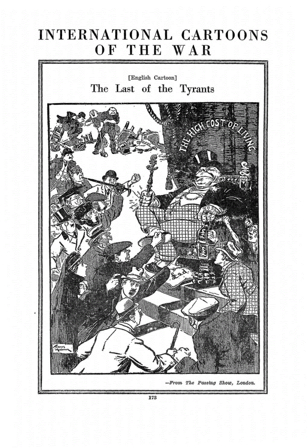 First page of International Cartoons of the War