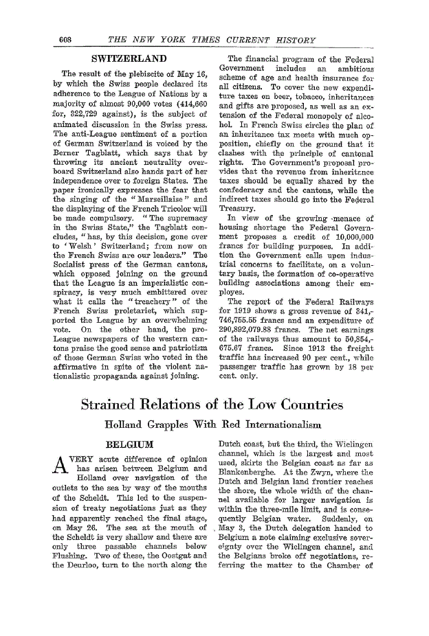 First page of Strained Relations of the Low Countries