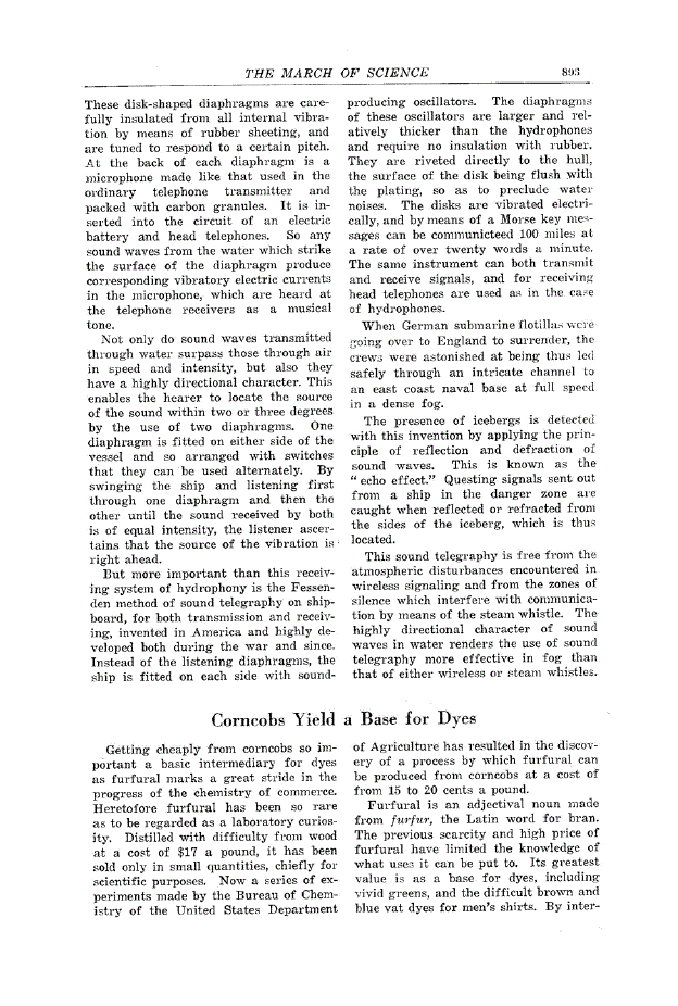 First page of Corncobs Yield a Base for Dyes
