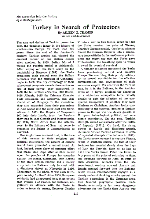 First page of Turkey in Search of Protectors