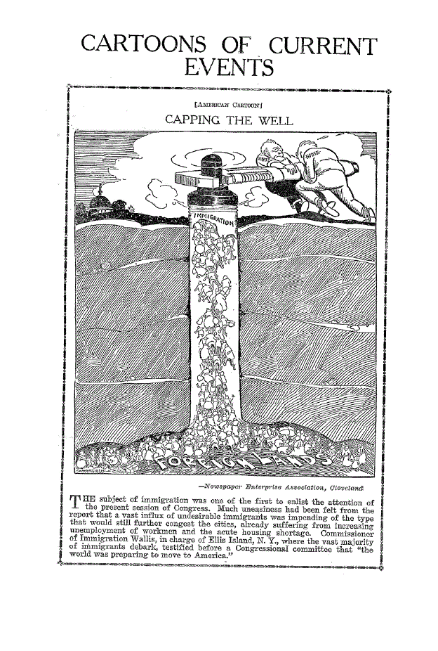 First page of Cartoons of Current Events