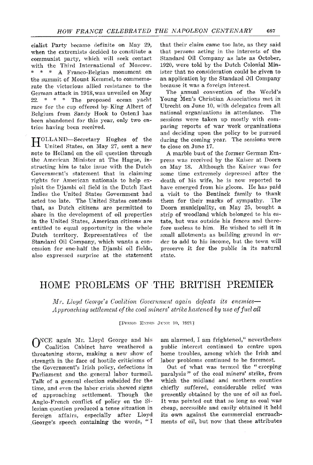 First page of Home Problems of the British Premier