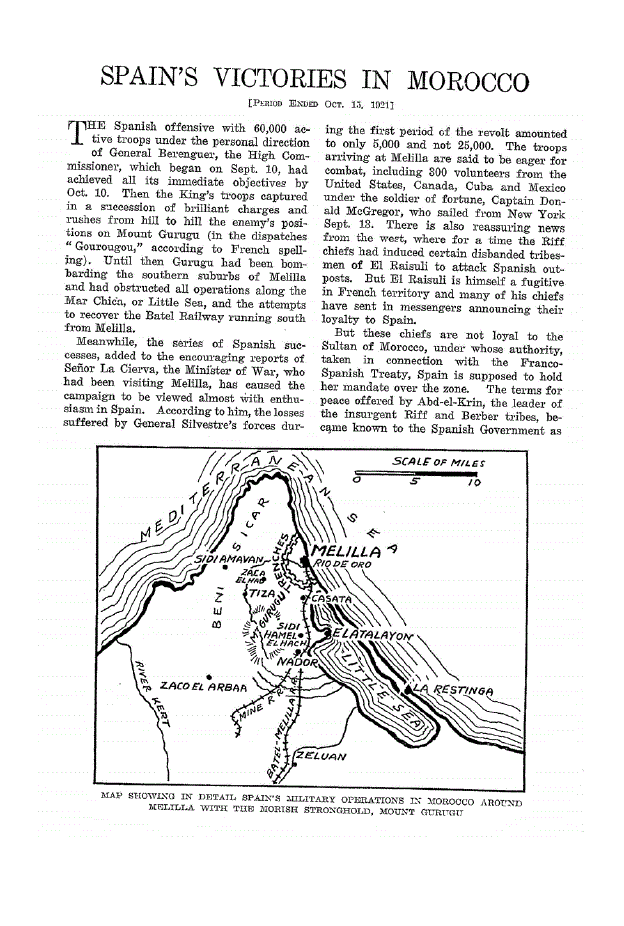 First page of Spain’s Victories In Morocco