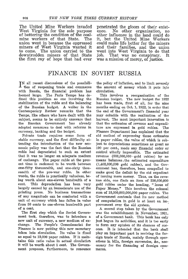 First page of Finance In Soviet Russia