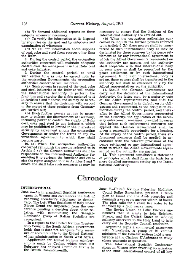 First page of Chronology