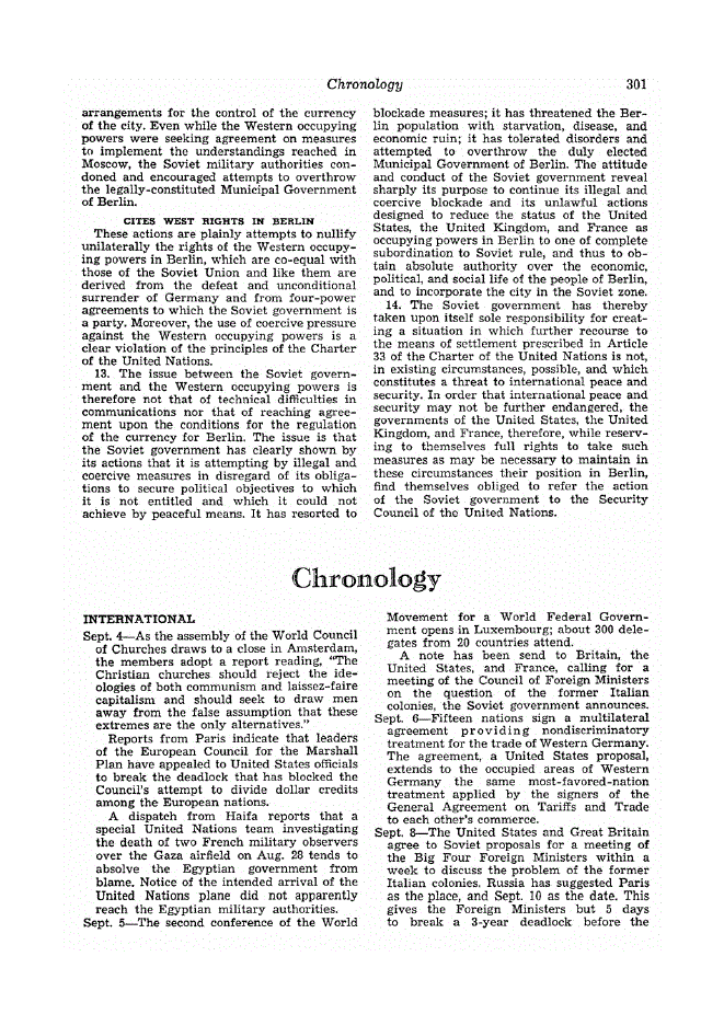 First page of Chronology