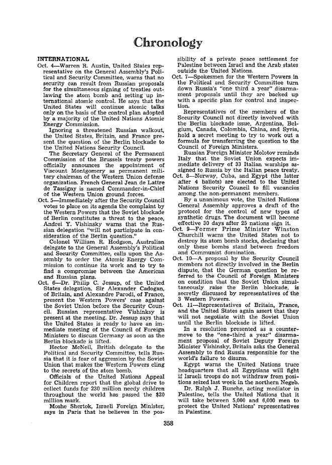 First page of Chronology