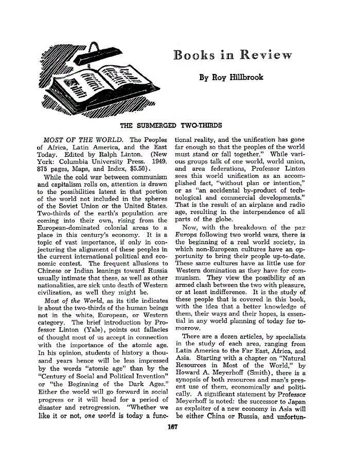 First page of Book in Review