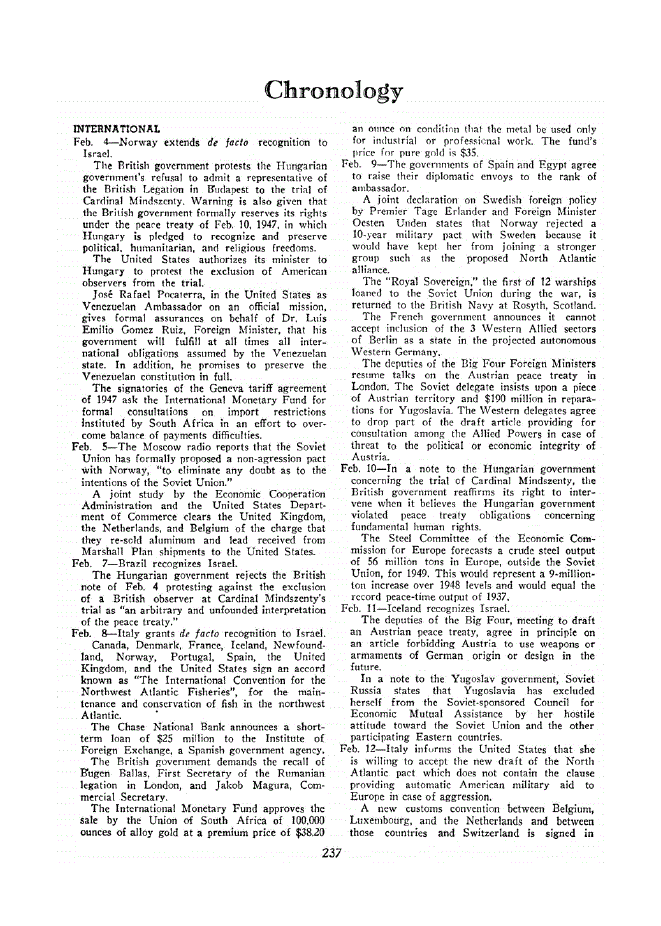 First page of Chronology