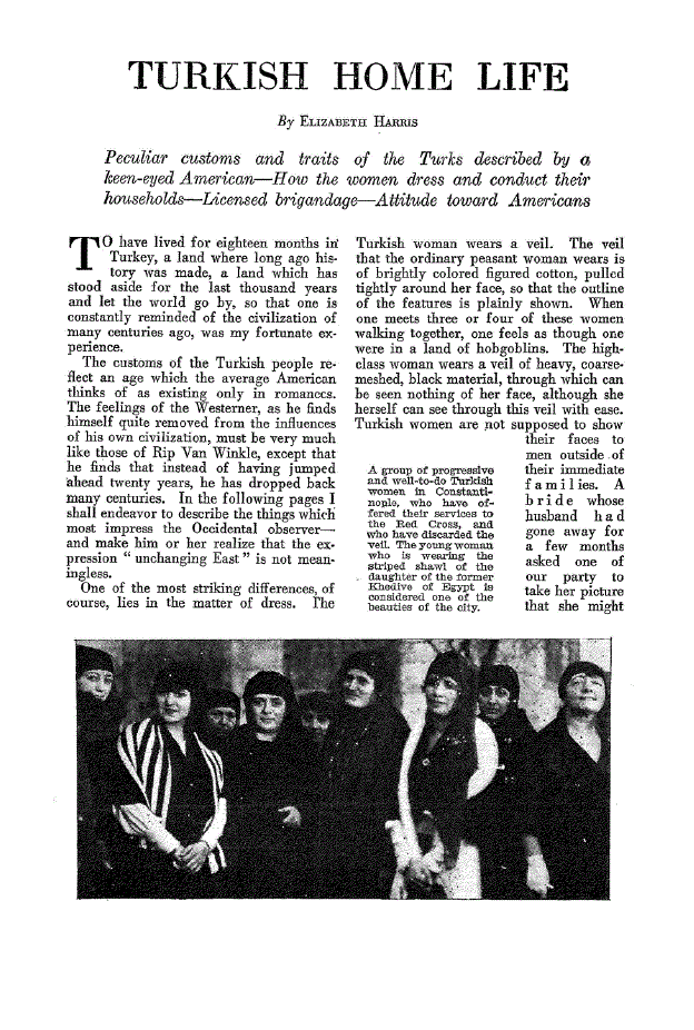 First page of Turkish Home Life