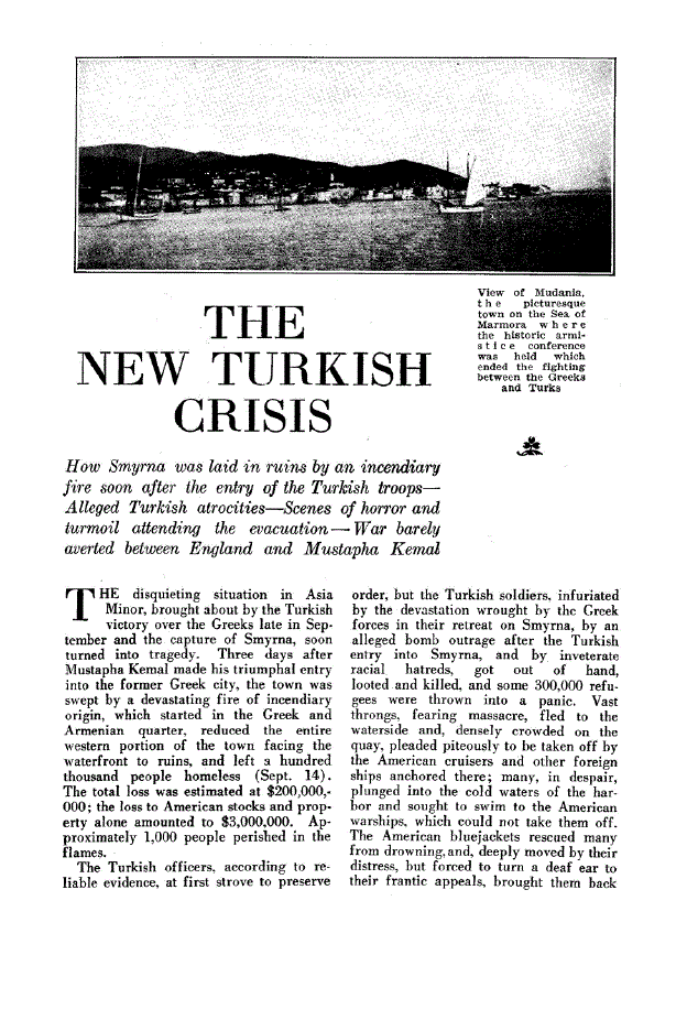 First page of The New Turkish Crisis