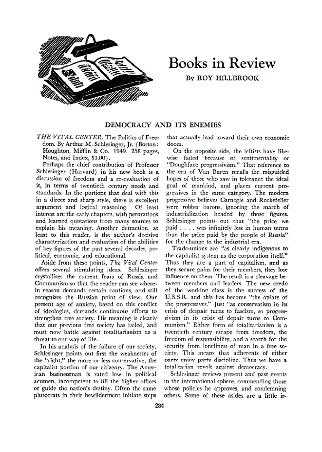 First page of Books in Review