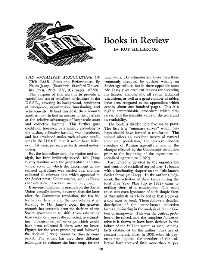 First page of Books in Review