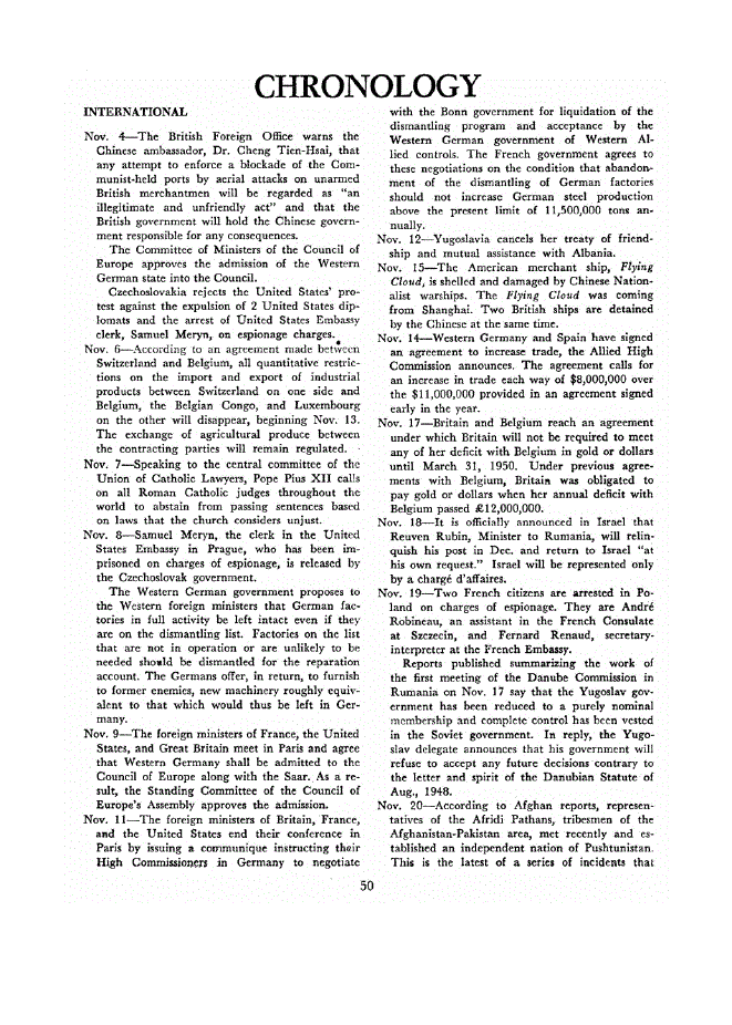 First page of Chronology