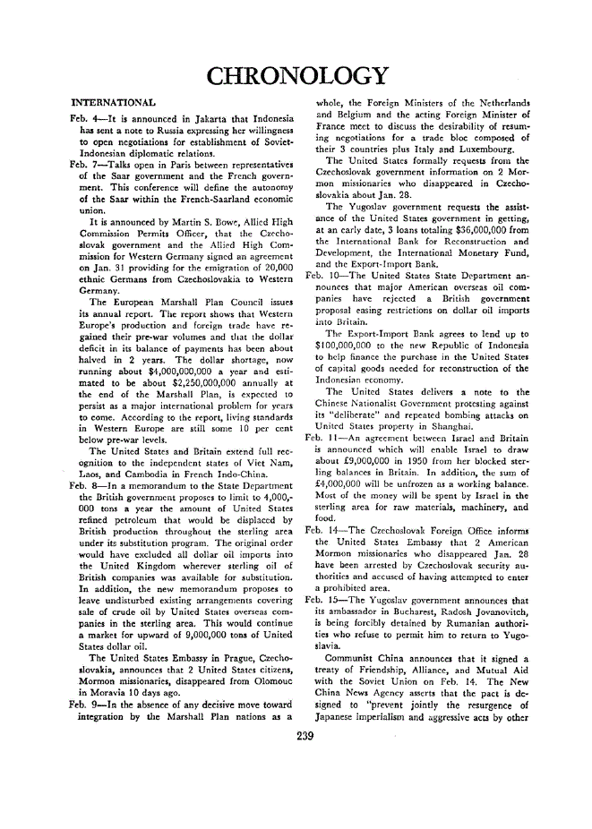 First page of Chronology