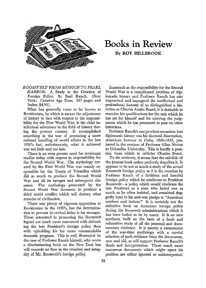 First page of Books in Review