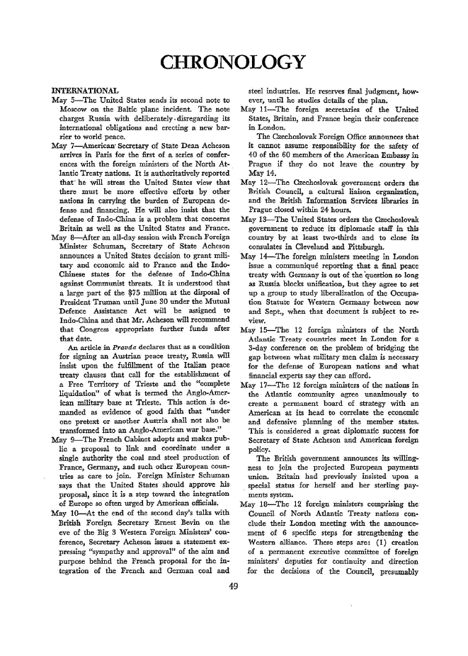 First page of Chronology