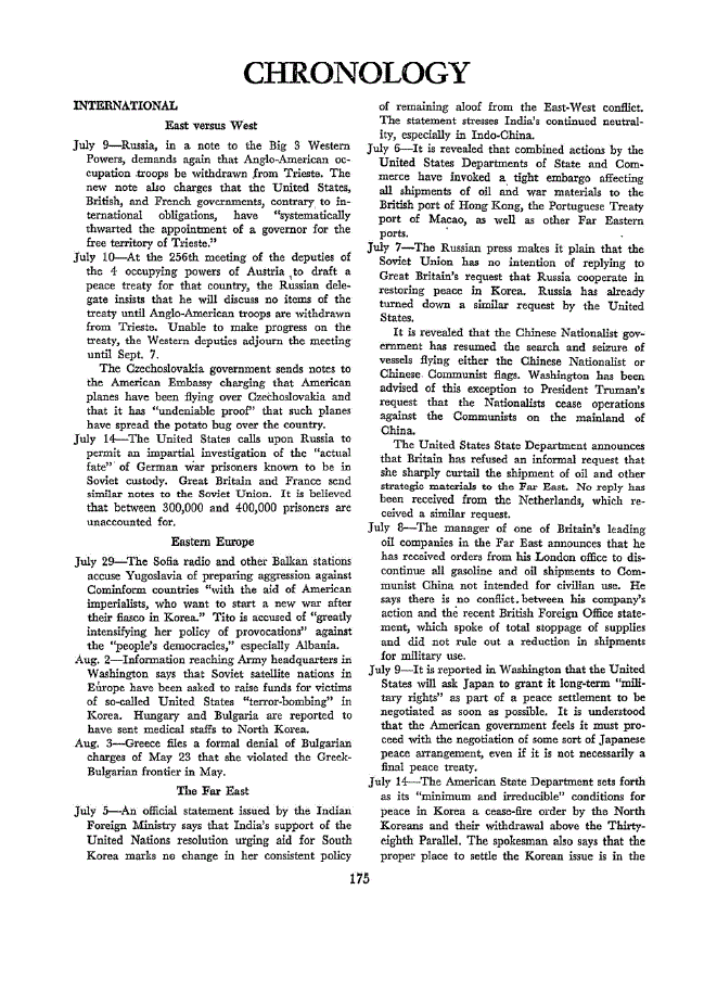 First page of Chronology
