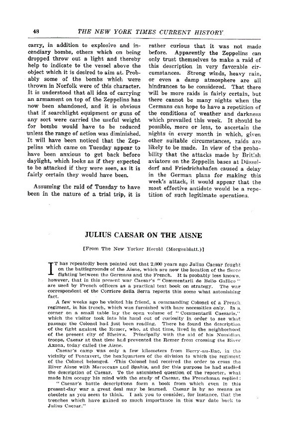 First page of Julius Caesar On The Aisne