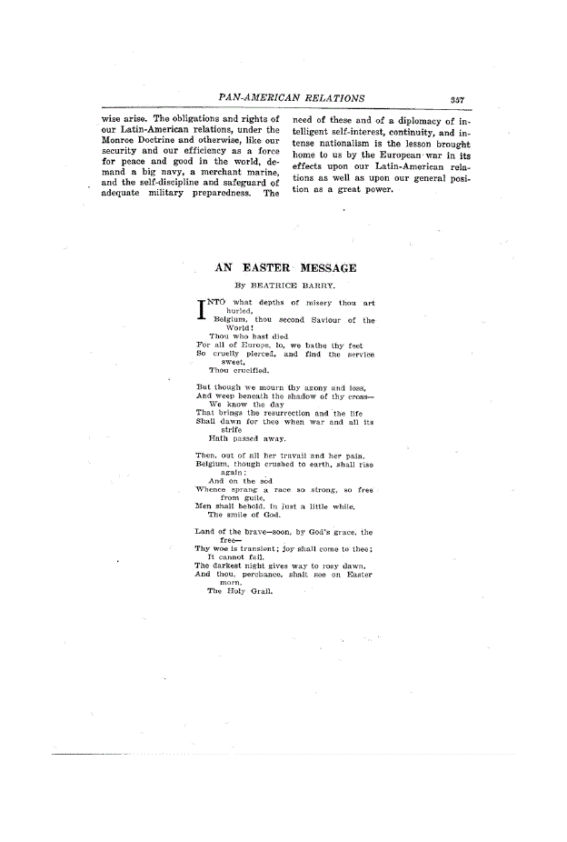 First page of An Easter Message