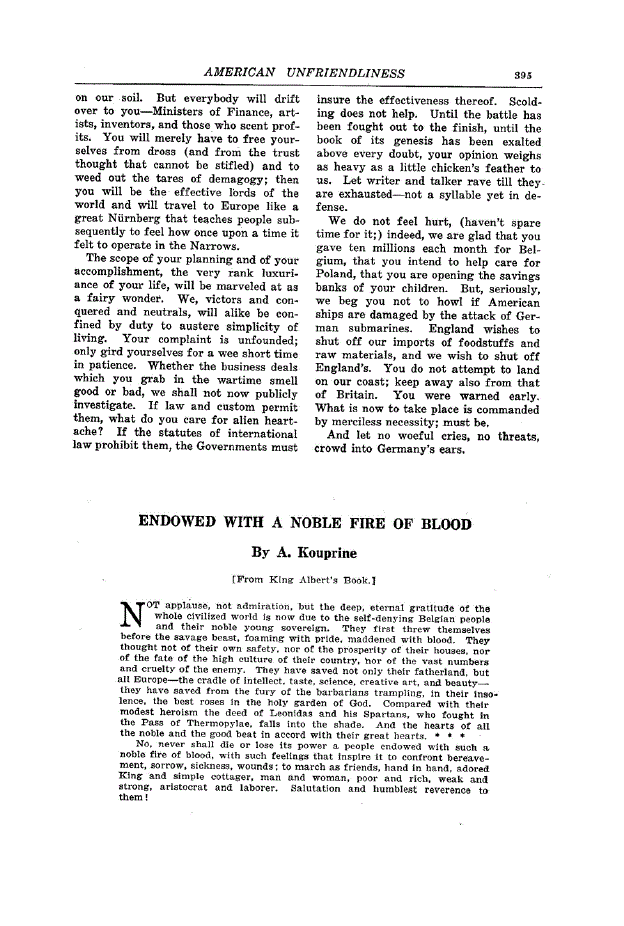 First page of Endowed With A Noble Fire Of Blood