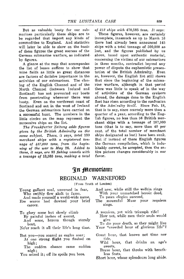 First page of In Memoriam