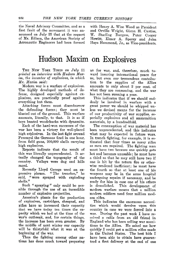First page of Hudson Maxim on Explosives