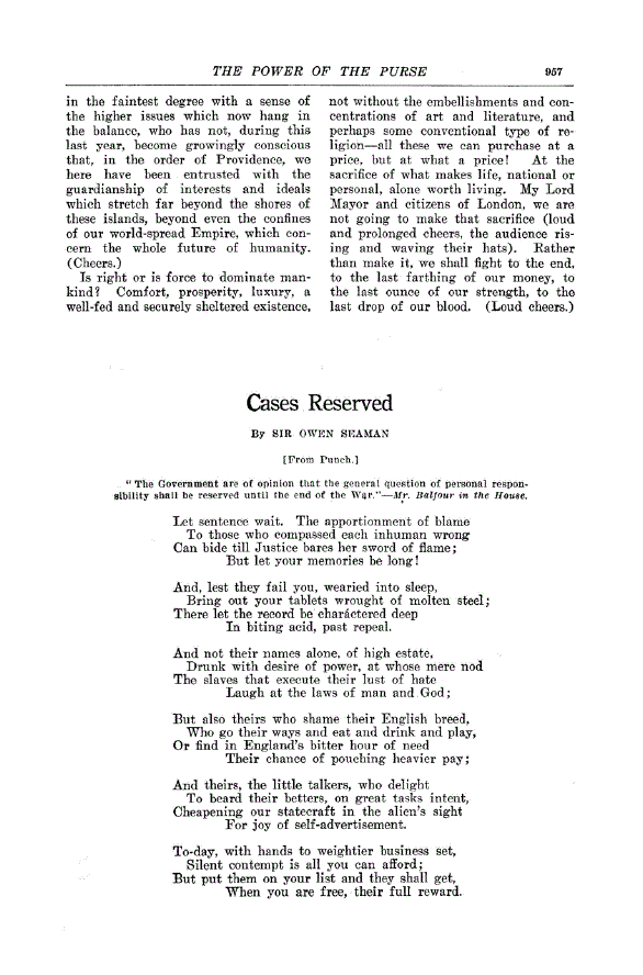 First page of Cases Reserved