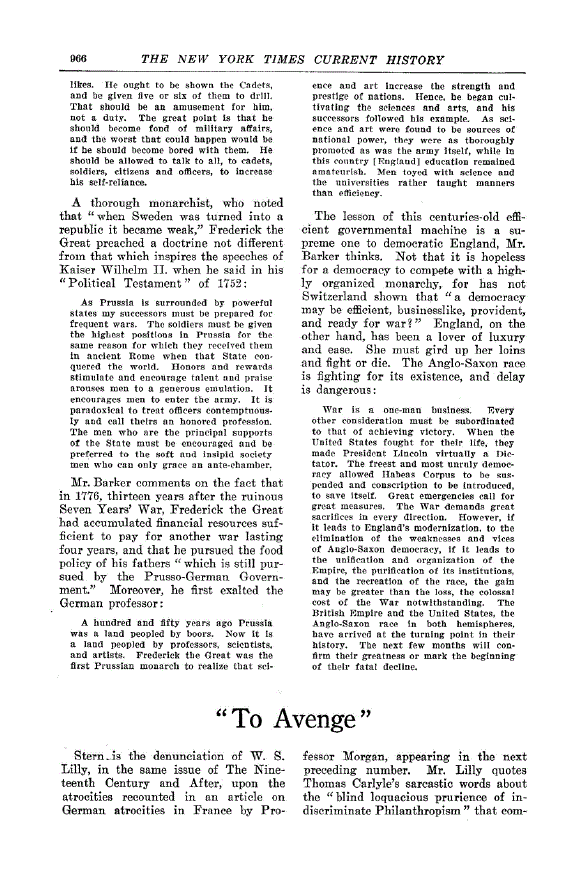 First page of “To Avenge”