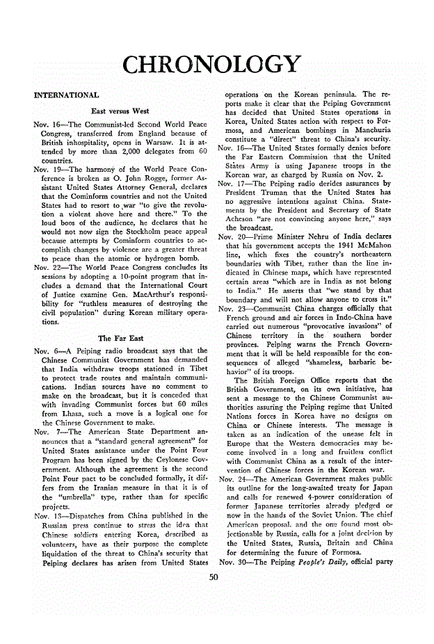 First page of Chronology