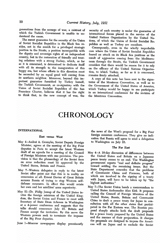 First page of Chronology