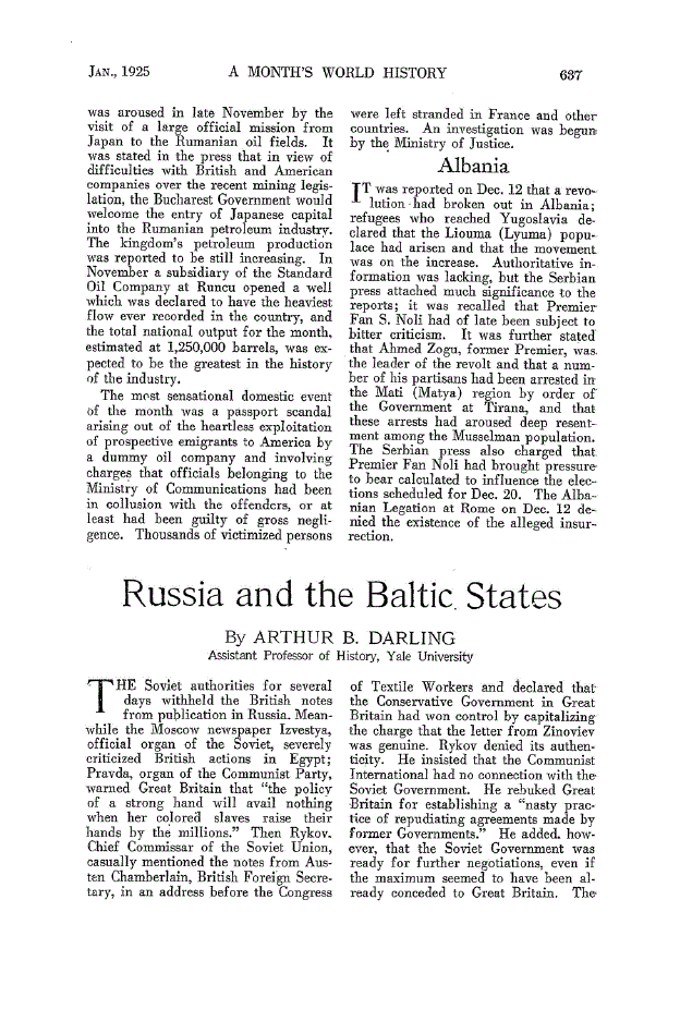 First page of Russia and the Baltic States
