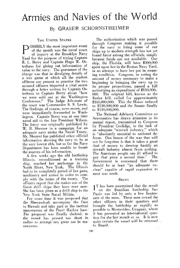 First page of Armies and Navies of the World