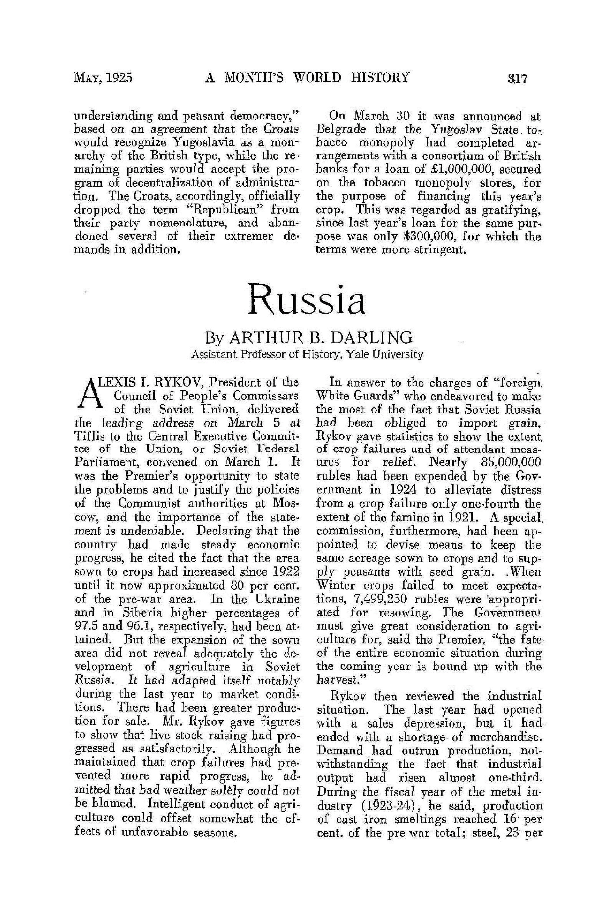 First page of Russia