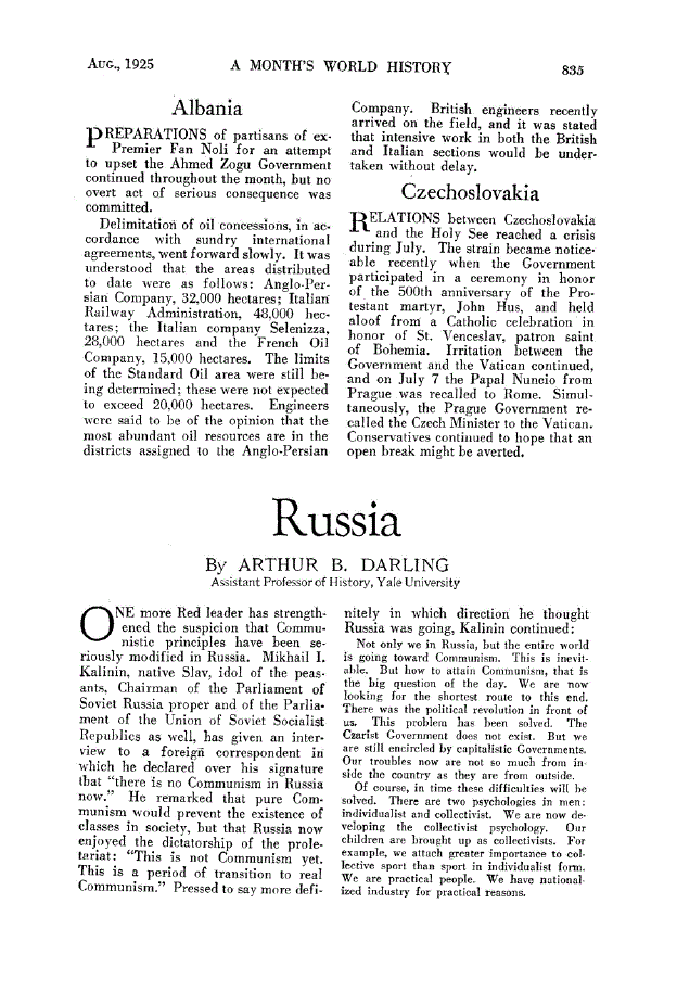 First page of Russia