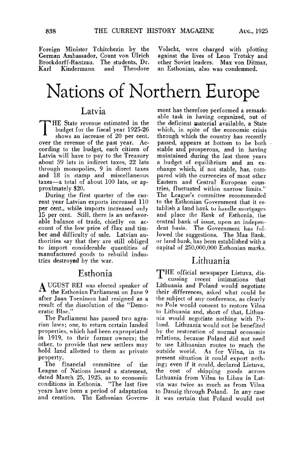 First page of Nations of Northern Europe
