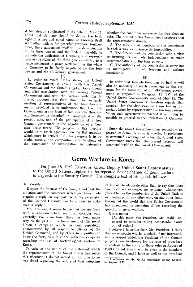 First page of Germ Warfare in Korea