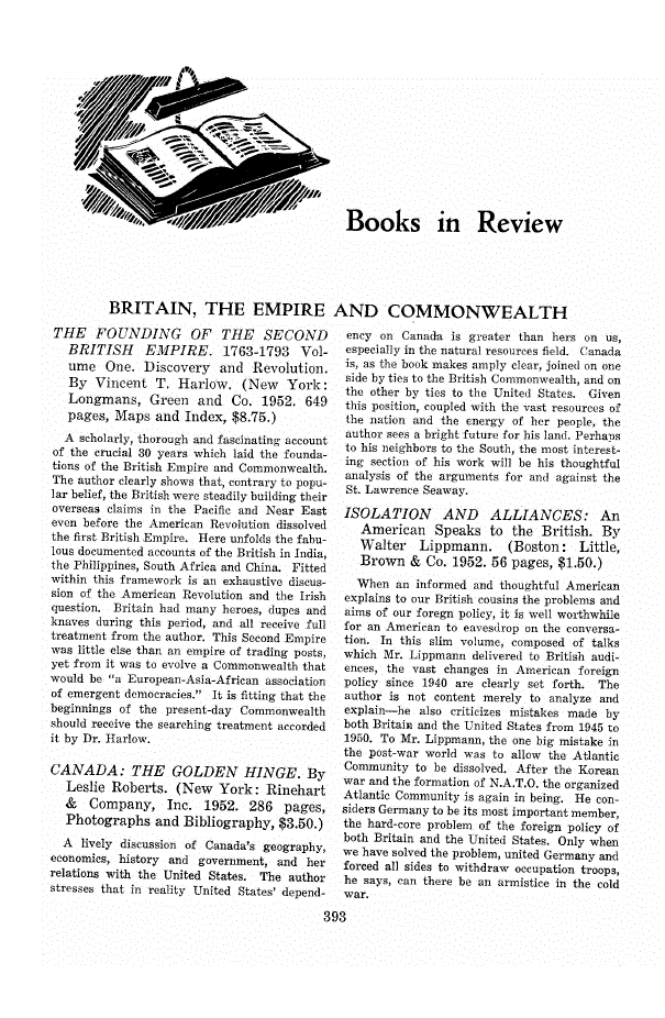 First page of Britain, the Empire and Commonwealth