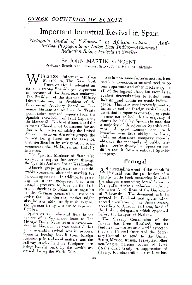 First page of Important Industrial Revival in Spain